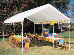 10X20 frame tent only with sand bags $125