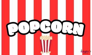 Carnival Banner- Popcorn