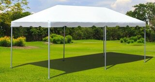 10 X 20 Olivia frame tent only with 4 stakes/ 4 concrete 