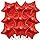 RED FOIL STAR BALLOON 18IN