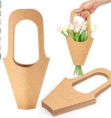 Flower Bouquet Bag Cones with Handle (packs of 10)