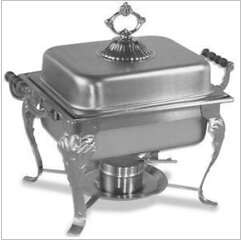 CHAFER, 4 QT SQUARE SS/FANCY $23