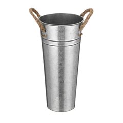 9 inch Galvanized Metal Vase
