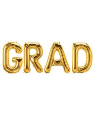 Grad Balloons Set Gold 40in Foil