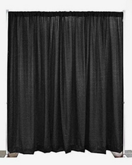 Pipe and Drape Curtain Black (1 Pannel)