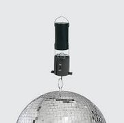 DISCO BALL WITH COLOR SPOT LIGHT 8"