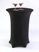 Black Spandex LINEN FOR high top table-DPR