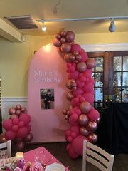 GARLAND AND ARCH BACKDROP $314