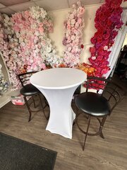 Padded Black High Top Chair