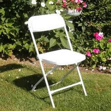 CHAIRS FOLDING WHITE -OLD