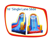 16 Foot Single Lane Slide