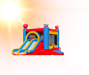 Double Lane Sports Jump-N-Slide