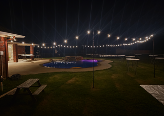100ft of Lights with poles or for tent