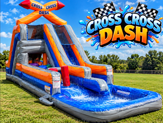  New! 40ft Criss Cross Dash obstacle course (wet or dry)