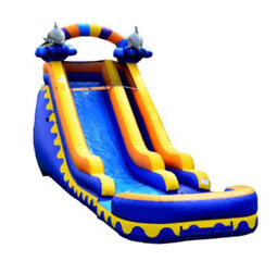 18’ Dolphin Splash Water Slide