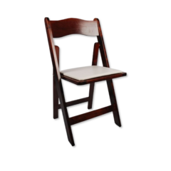 Folding Chair Fruitwood w/ Pad