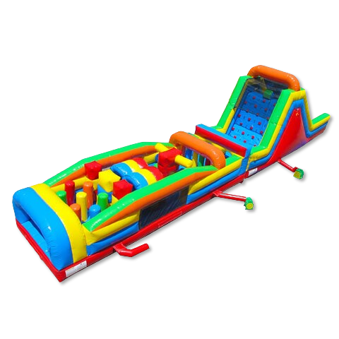 65' Multi Color Obstacle Course