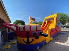 #114  18ft Pirate Ship water slide