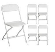 White Chairs (if taking tables)
