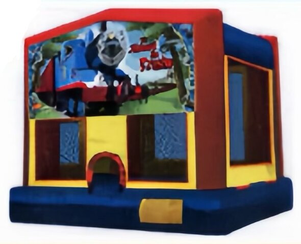 Blue Train 4 In 1 Combo Bounce W Slide