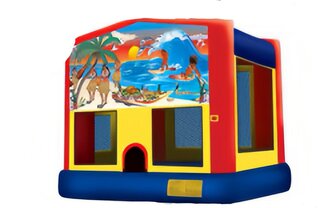 Tropical Paradise 4 In 1 Combo Bounce W Slide