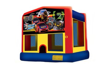 Stock-Car 4 In 1 Combo Bounce W Slide