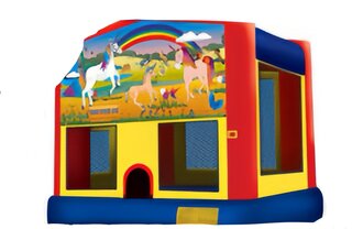Unicorn 4 In 1 Combo Bounce W Slide