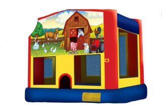 Little Farm 4 In 1 Combo Bounce W Slide