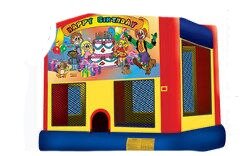 Happy Birthday 4 In 1 Combo Bounce W Slide