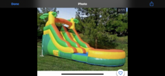 Tropical 12Ft Water Slide (TODDLERS ONLY)