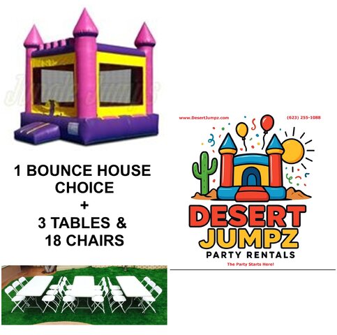 Package Deal Bounce House Tables Chairs