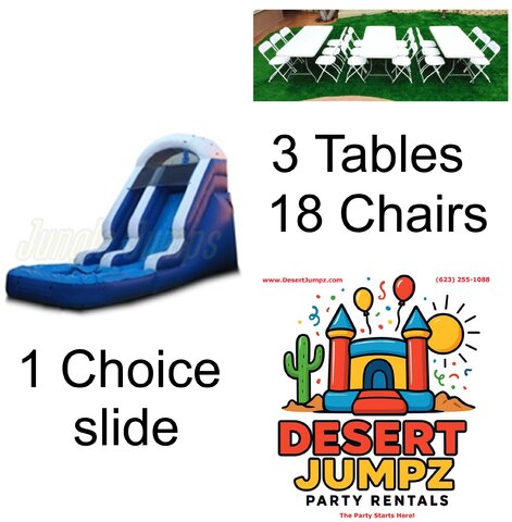 Package Deal Slide Concession and Tables Chairs
