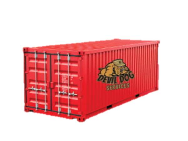 Shipping container moving in Phoenix Metro Area of Arizona showing a picture of a shipping container similar to what they move.