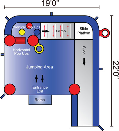 Module Obstacle Combo 5N1 Top View