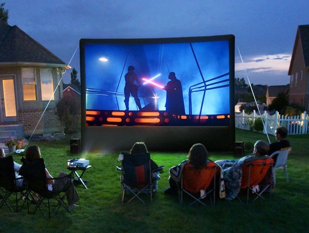 Outdoor Movie Theater Rental in Richardson