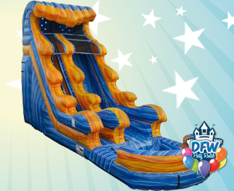 18' - FireWater Splash Slide with Pool