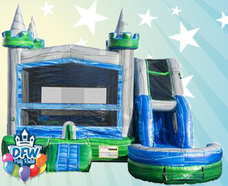 5 in 1 Emerald Castle Combo Water Slide