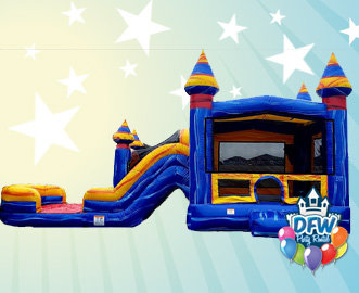 Arctic Melt Bounce House Dual Lane Water Slide