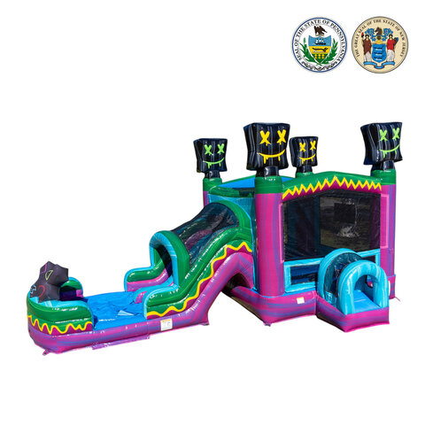 Level Up Bounce House with Dual Slide