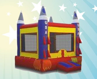 King Bouncy | USA Rocket Bounce House Rental | Frisco Texas