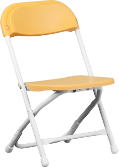 Kids folding chairs - Yellow CP