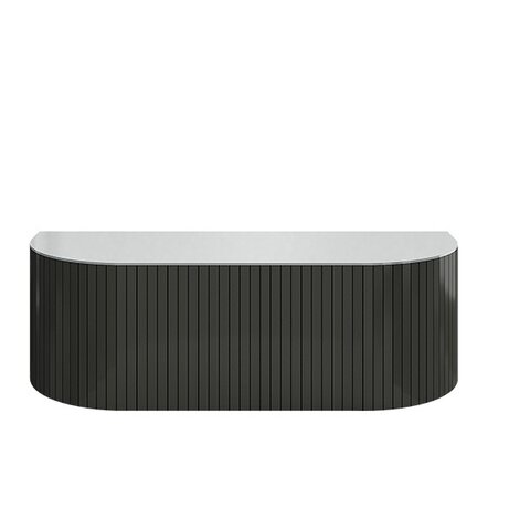 Alvah Sweetheart Table - Black (Mirror Glass Top) - New Arrival 