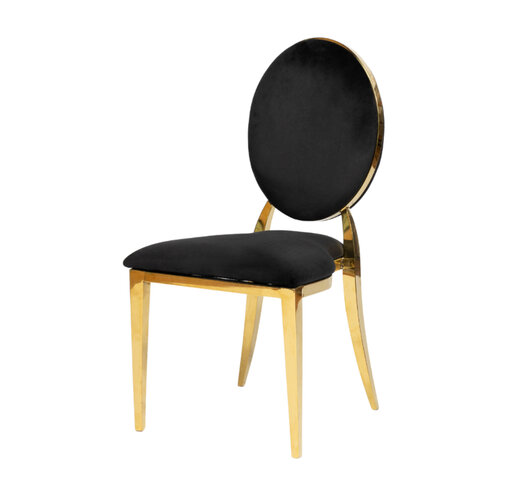 Olivia Chair Gold - Black 