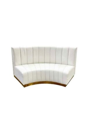 Ruth Curved Sofa - Cream - New Arrival 