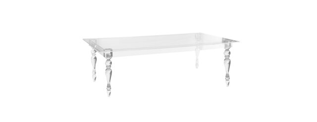 Adah Clear Acrylic Estate Table - New Arrival 