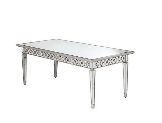 Bianca Mirrored Table -Silver