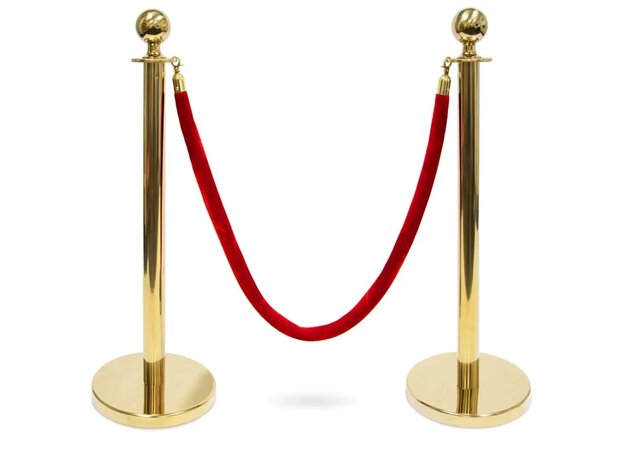 Gold Stainless Steel Stanchion 