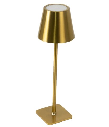 Gold Metal LED Table Lamp - 15 inches 