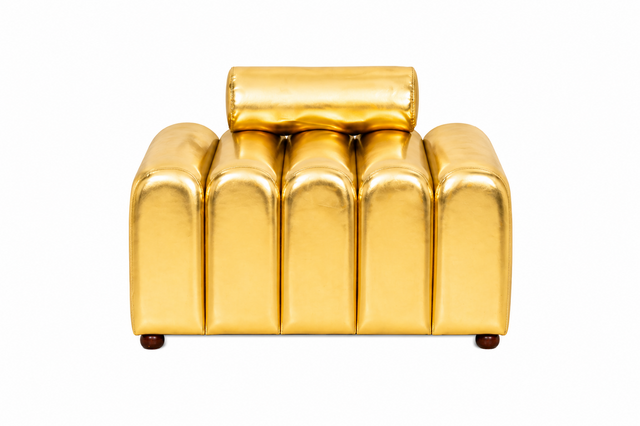 Gideon Gold Leather - Side Chair