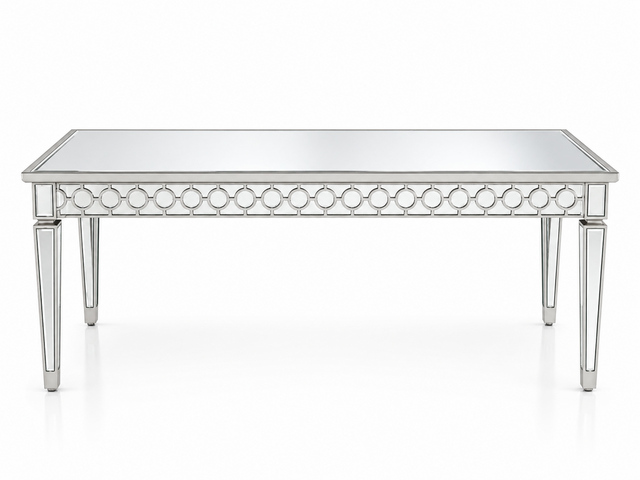 Bianca Mirrored Table -Silver